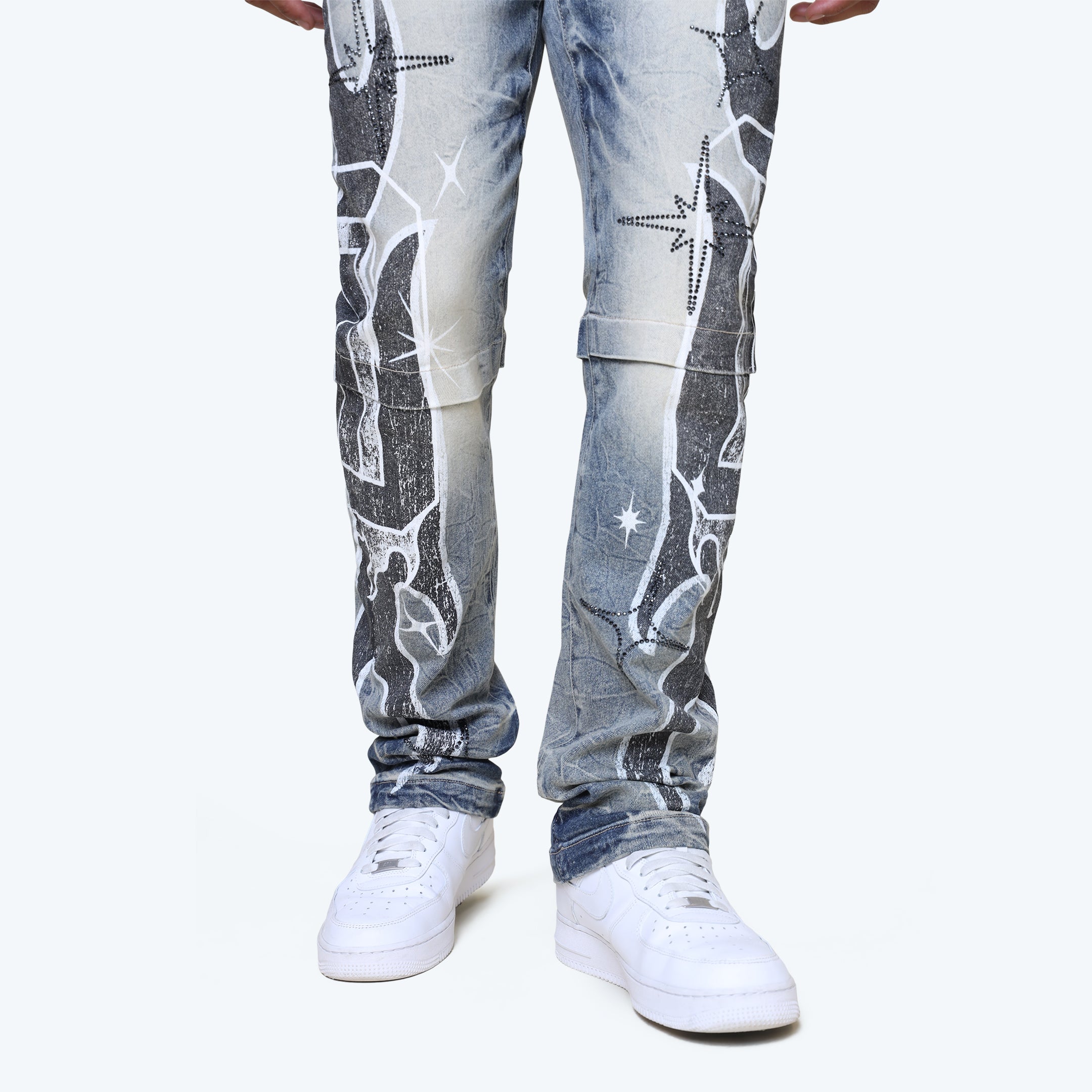 Long Straight Unbreakable Jeans - Hazel Blue