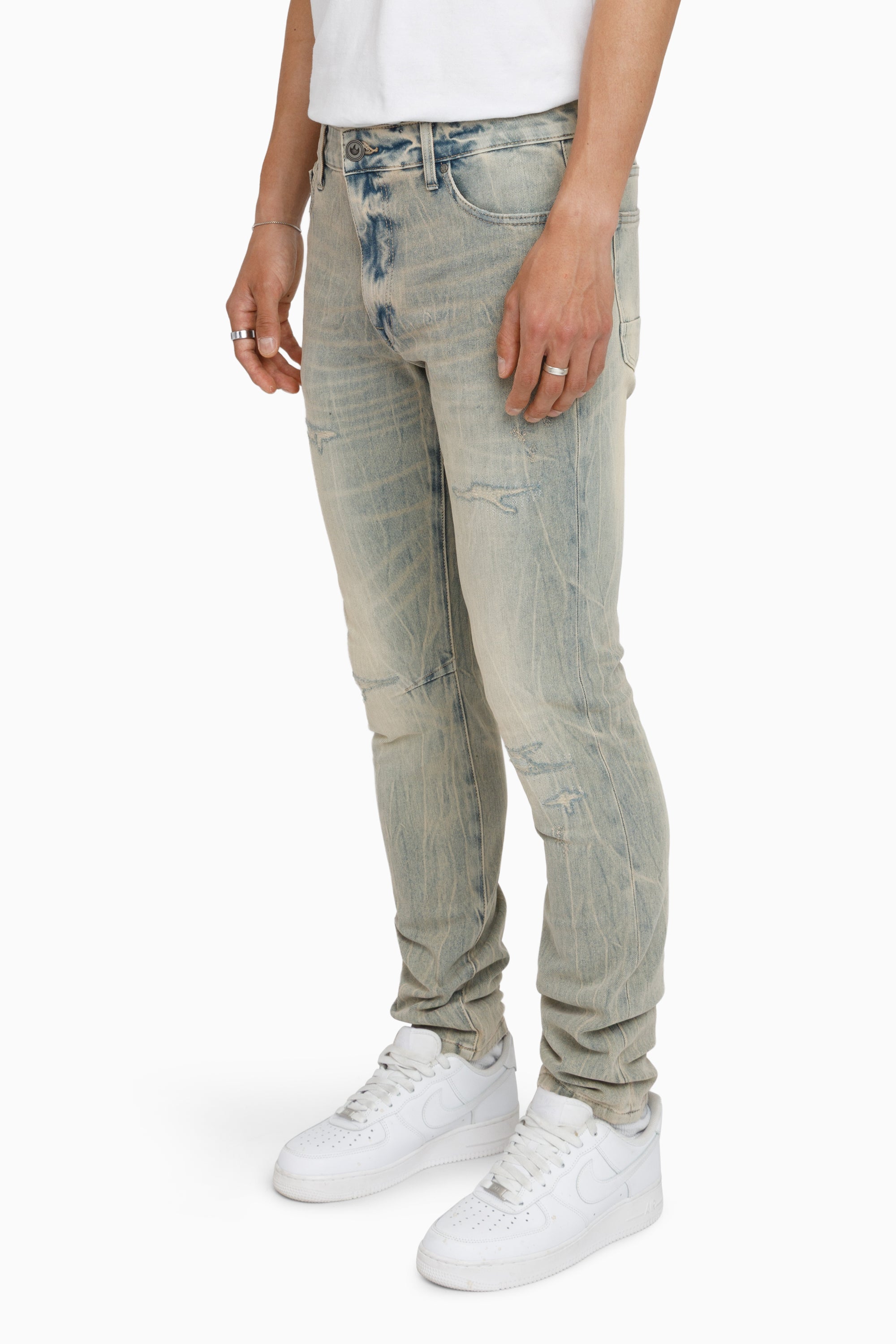Vintage Washed Jeans - Eden Blue