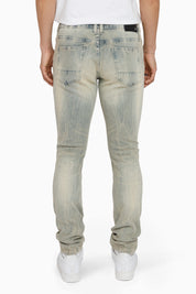 Vintage Washed Jeans - Eden Blue