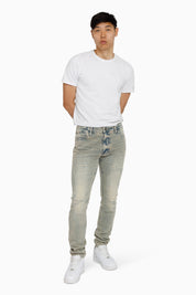 Vintage Washed Jeans - Eden Blue