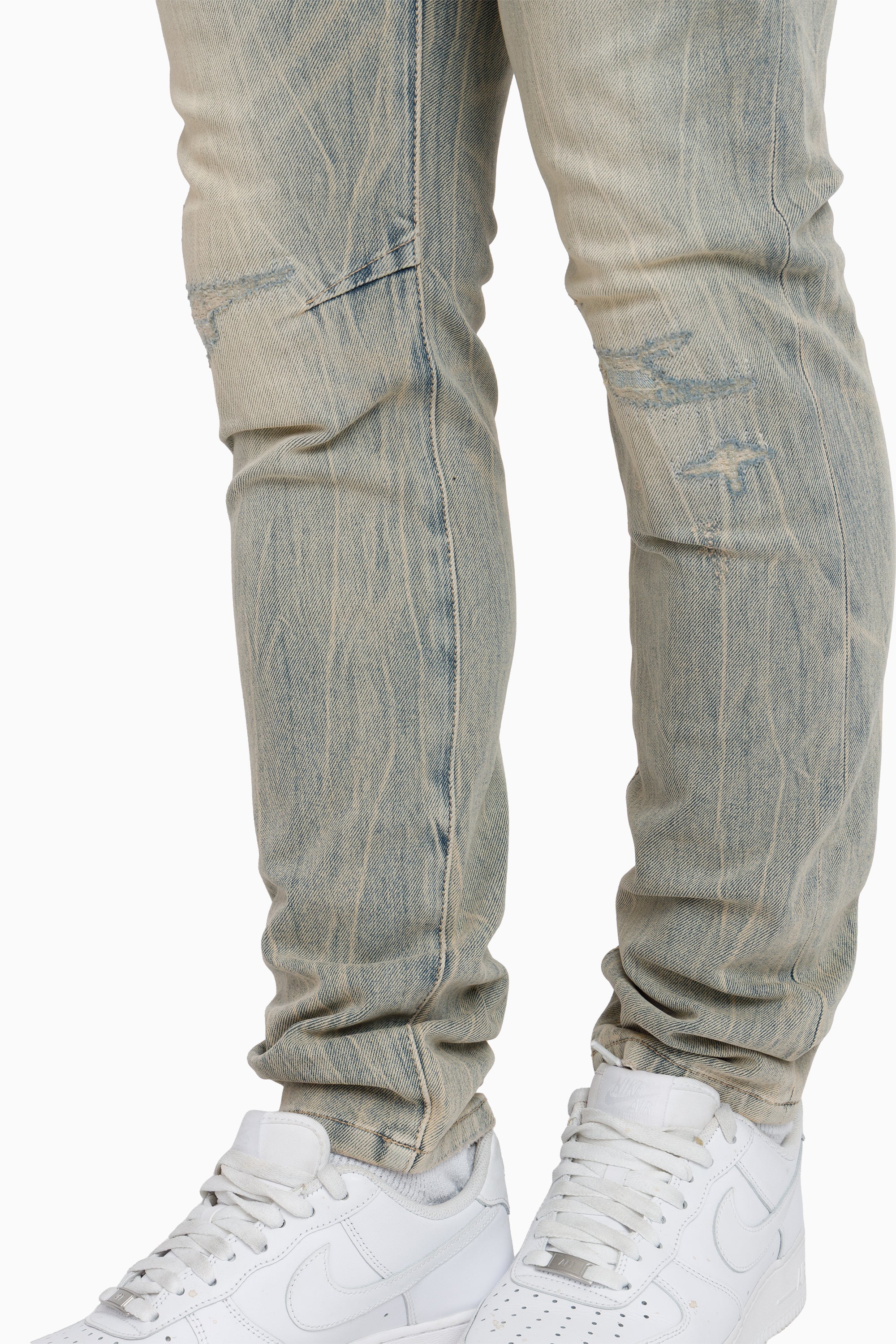 Vintage Washed Jeans - Eden Blue