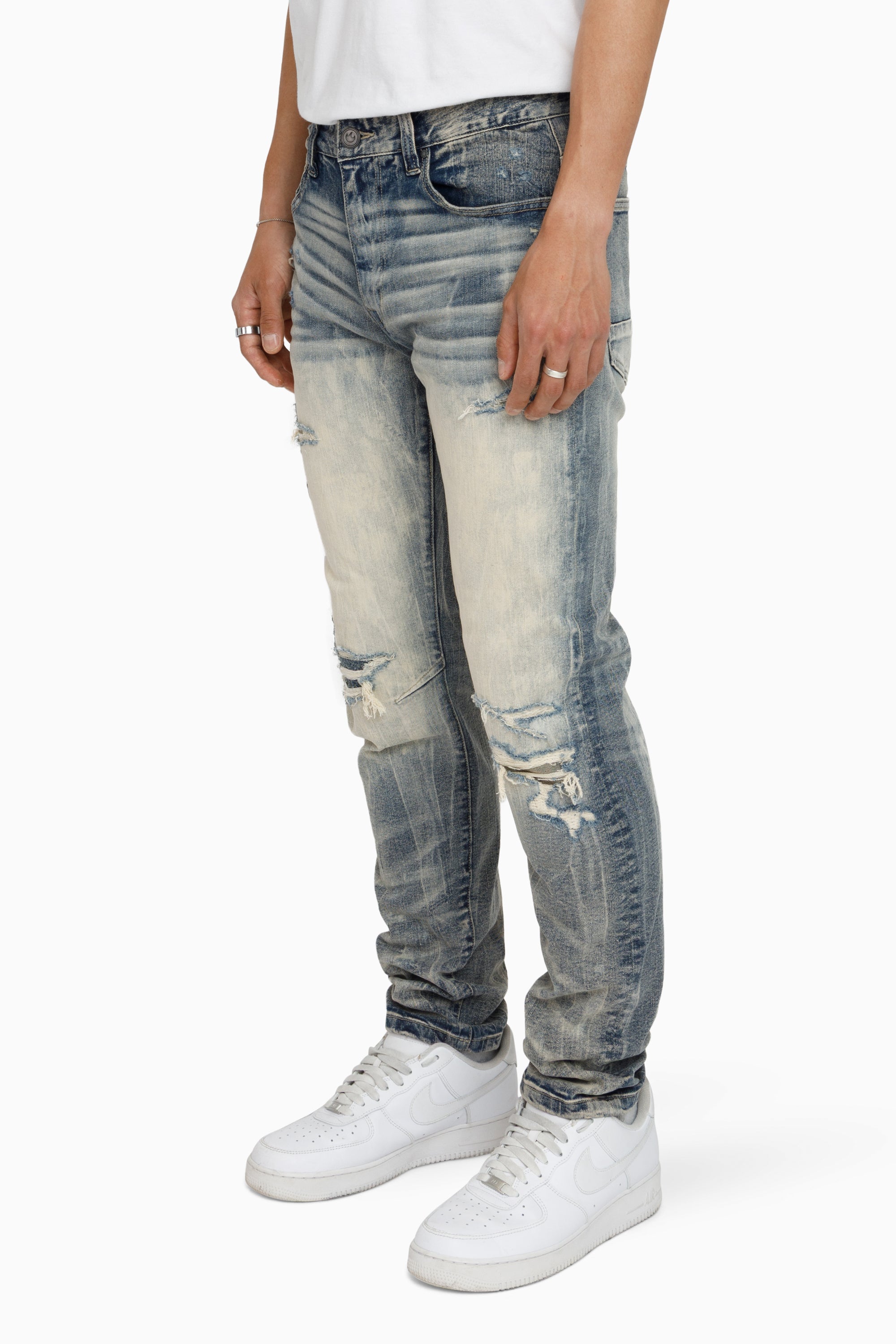 Vintage Washed Jeans - Hemsworth Blue