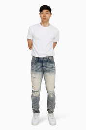 Vintage Washed Jeans - Hemsworth Blue