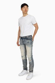 Vintage Washed Jeans - Hemsworth Blue