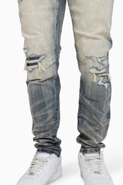 Vintage Washed Jeans - Hemsworth Blue