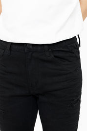 Vintage Washed Jeans - Pit Black