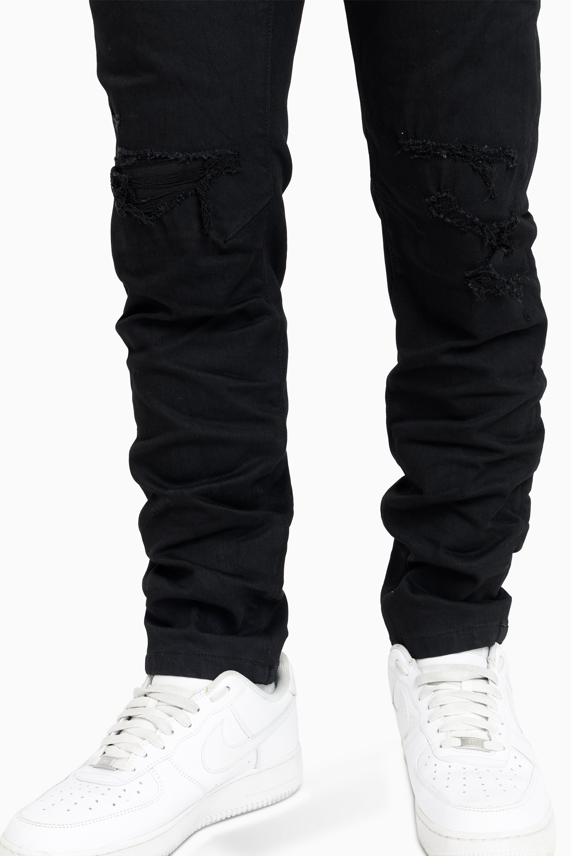 Vintage Washed Jeans - Pit Black