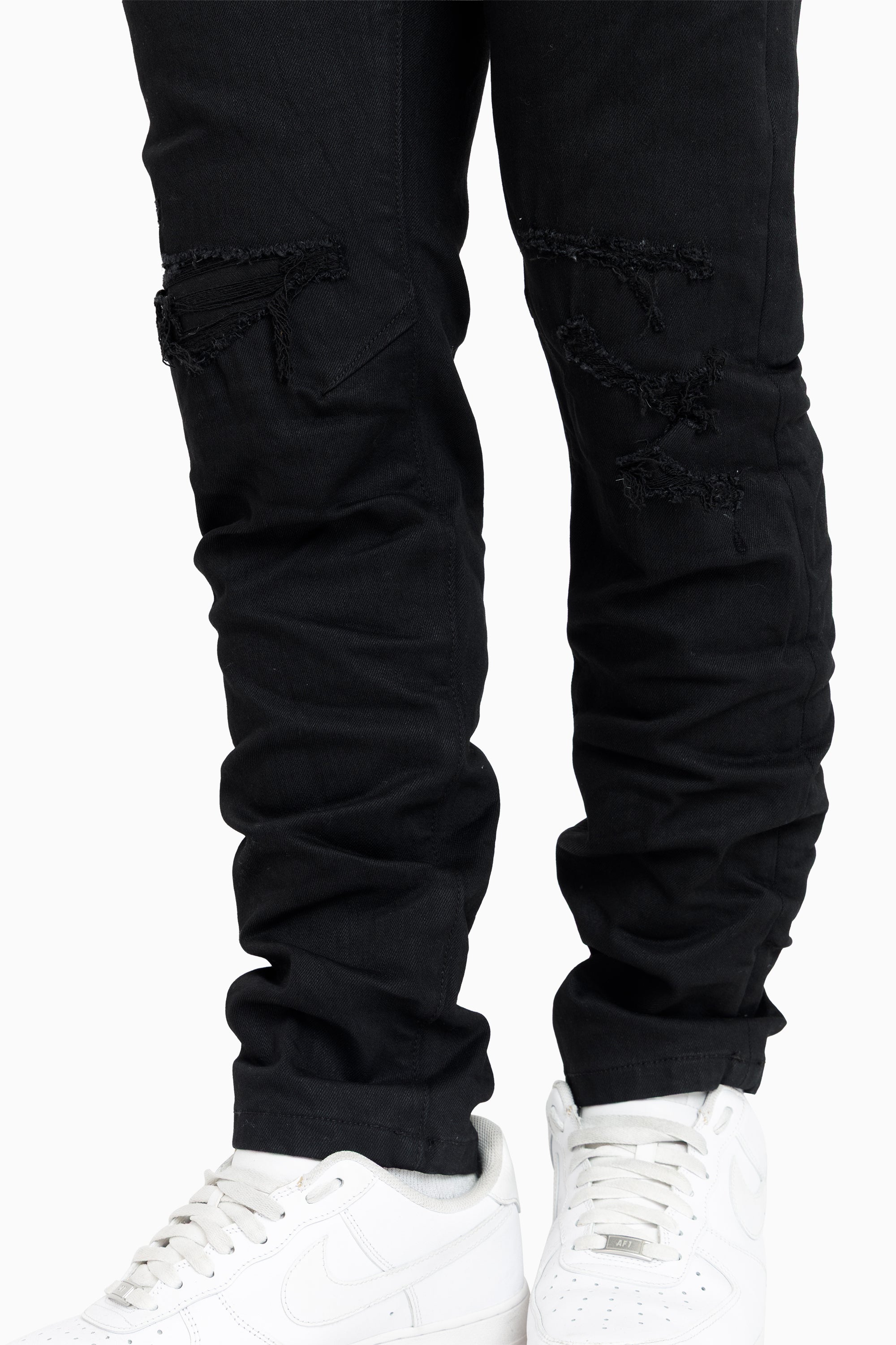 Vintage Washed Jeans - Pit Black