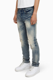 Vintage Washed Jeans - Segovia Blue