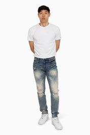 Vintage Washed Jeans - Segovia Blue