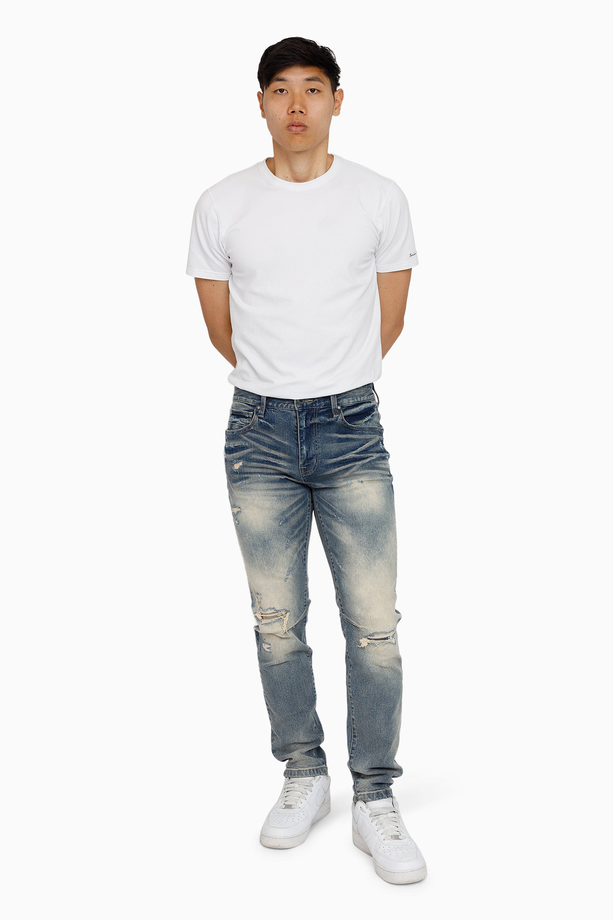 Vintage Washed Jeans - Segovia Blue