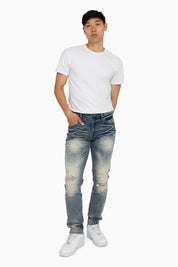 Vintage Washed Jeans - Segovia Blue