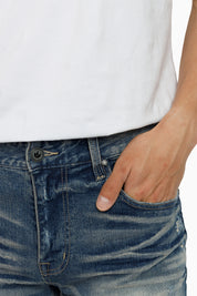 Vintage Washed Jeans - Segovia Blue