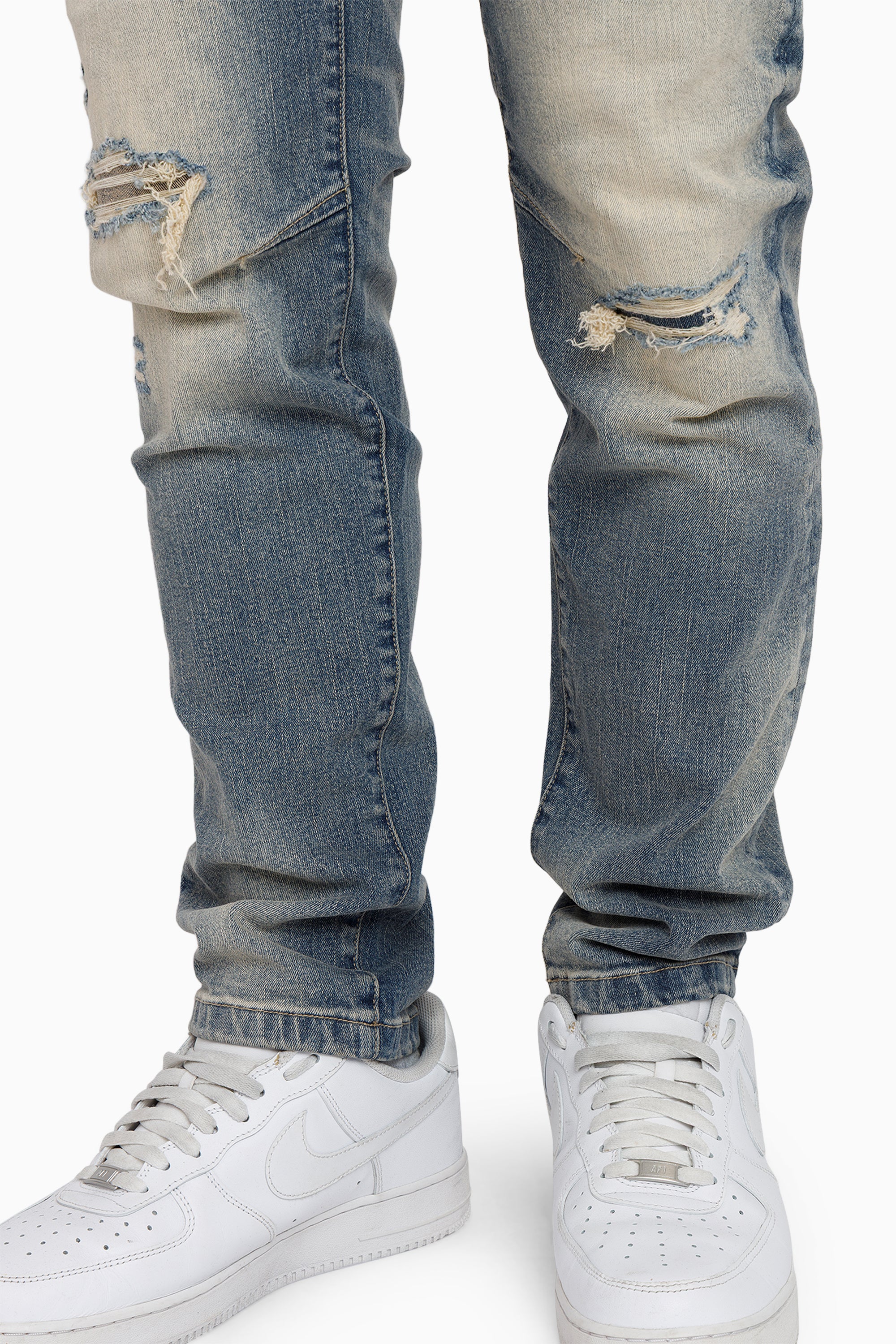 Vintage Washed Jeans - Segovia Blue