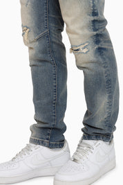 Vintage Washed Jeans - Segovia Blue