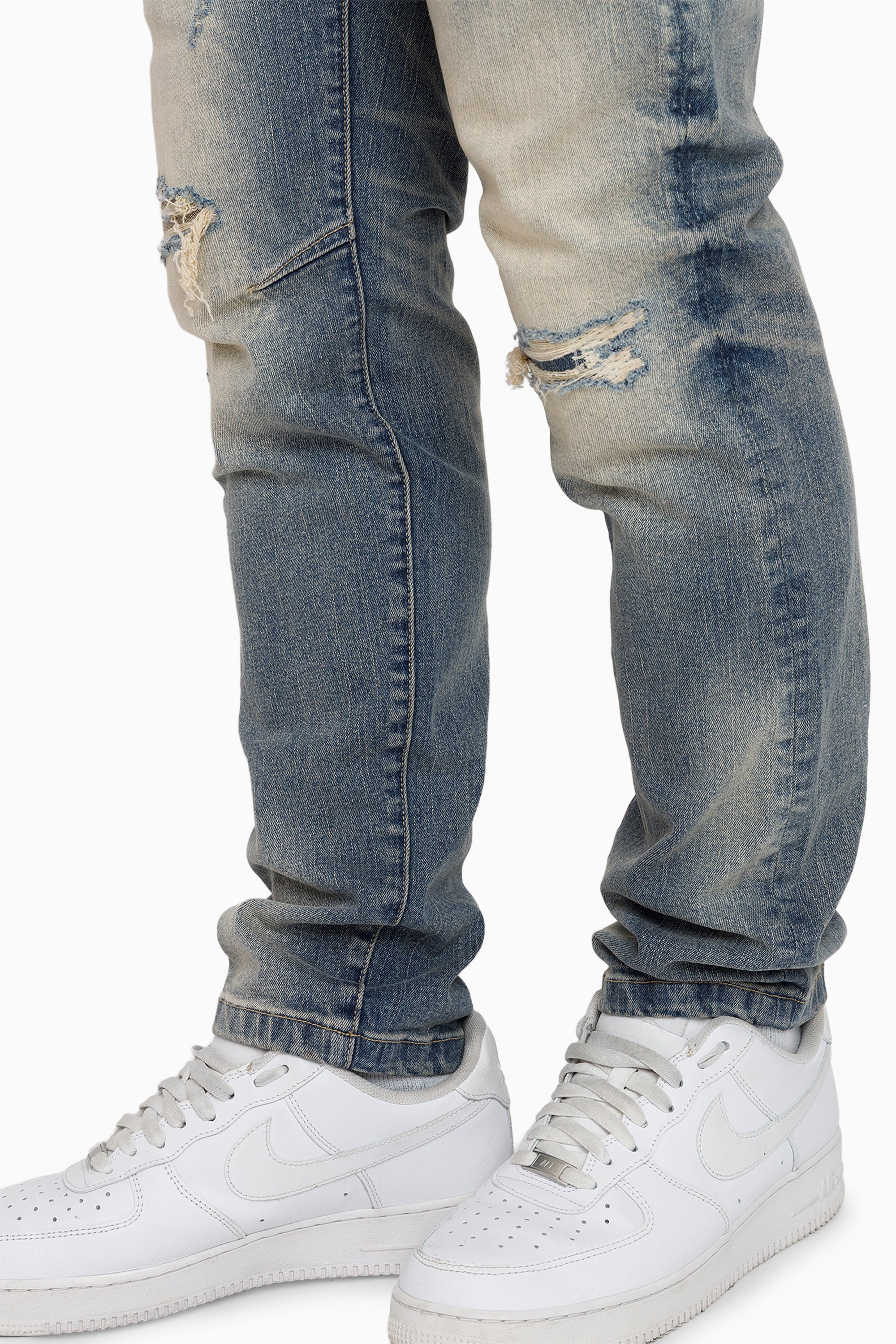 Vintage Washed Jeans - Segovia Blue