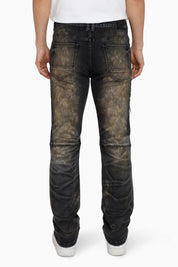 Heavy Rip & Repaired Jeans - Ascent Black