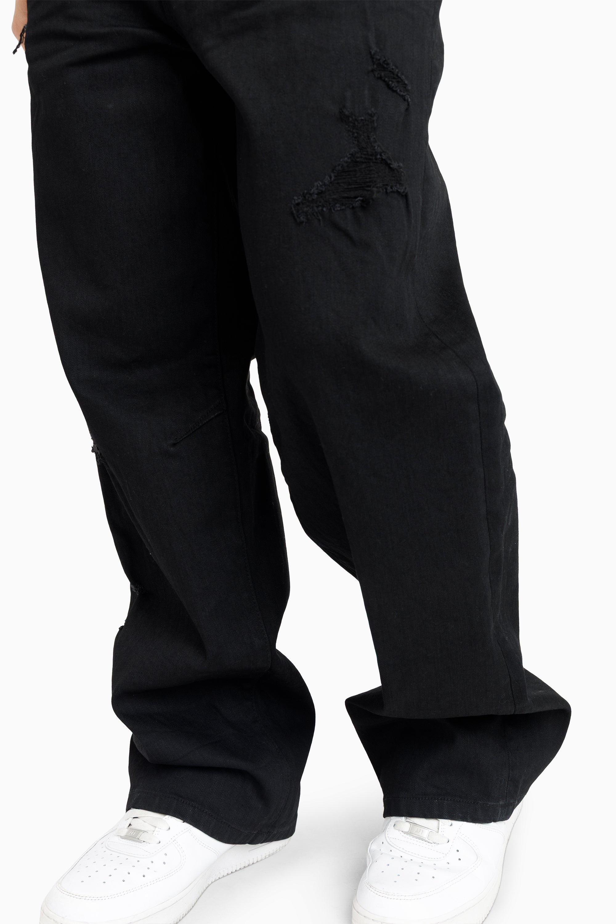 Vintage Washed Jeans - Pit Black