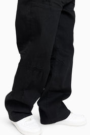 Vintage Washed Jeans - Pit Black