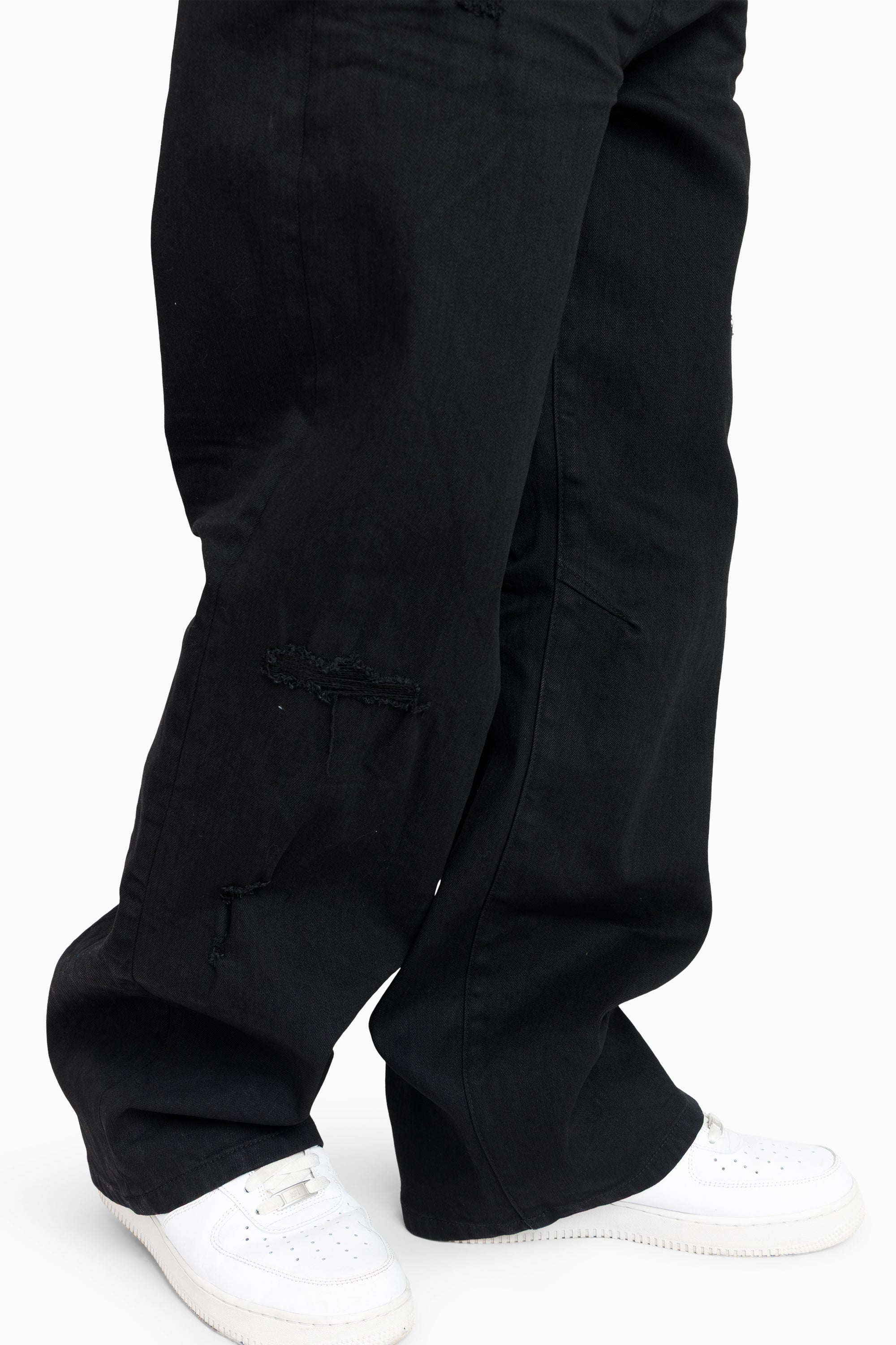 Vintage Washed Jeans - Pit Black