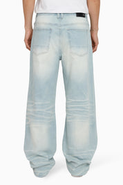 Vintage Washed Jeans - Speckle Blue