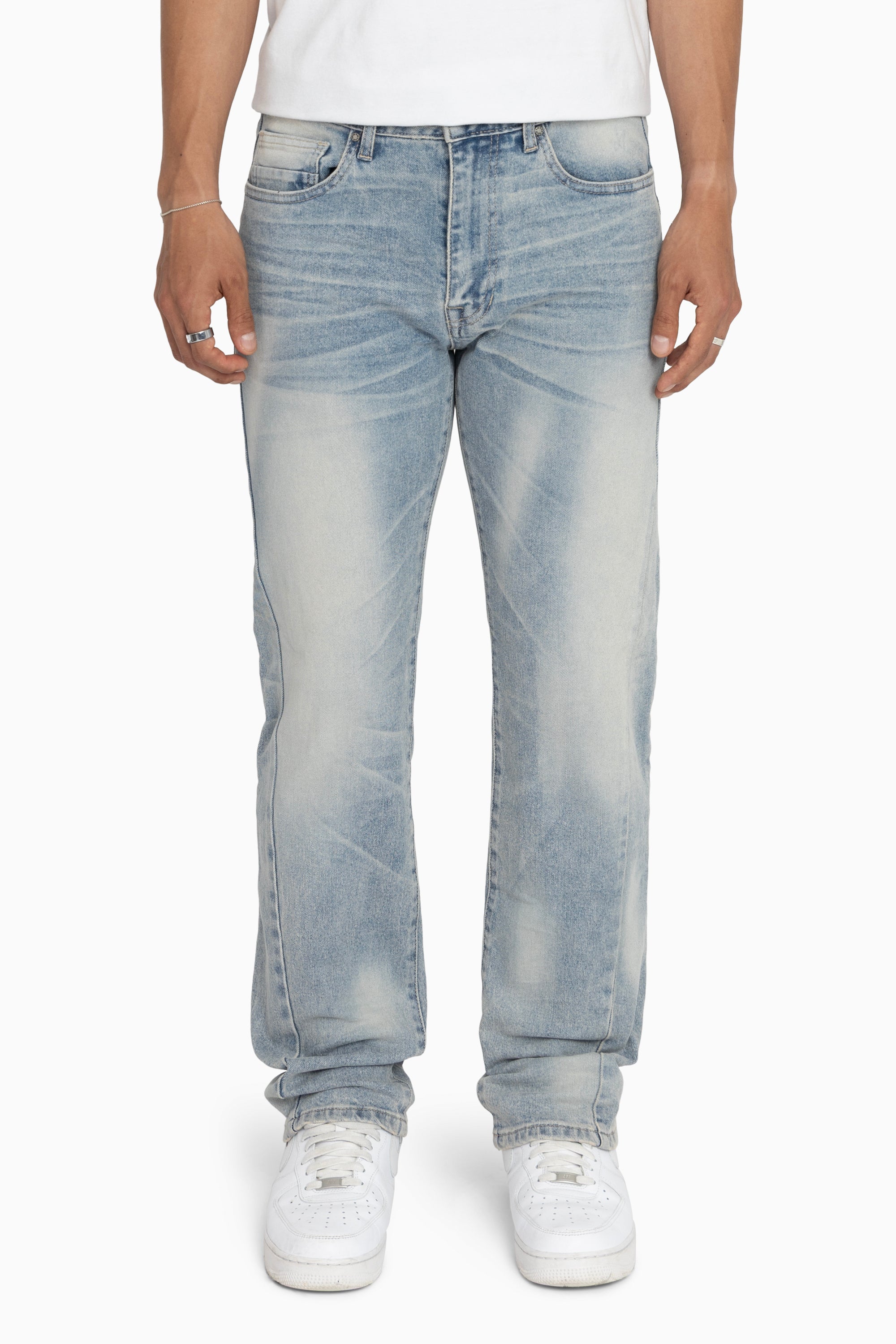 Essential Vintage Washed Jeans - Marco Blue