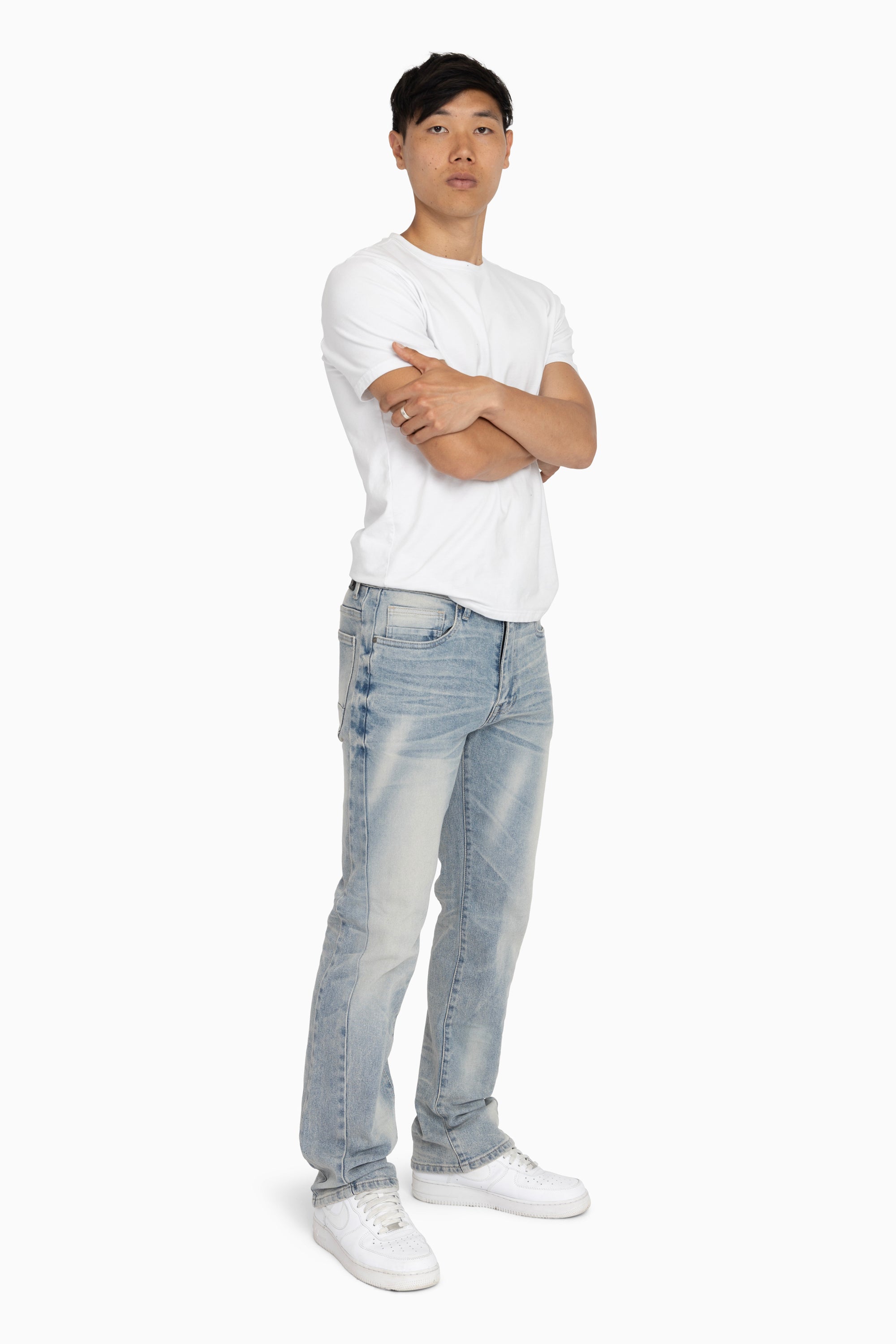 Essential Vintage Washed Jeans - Marco Blue