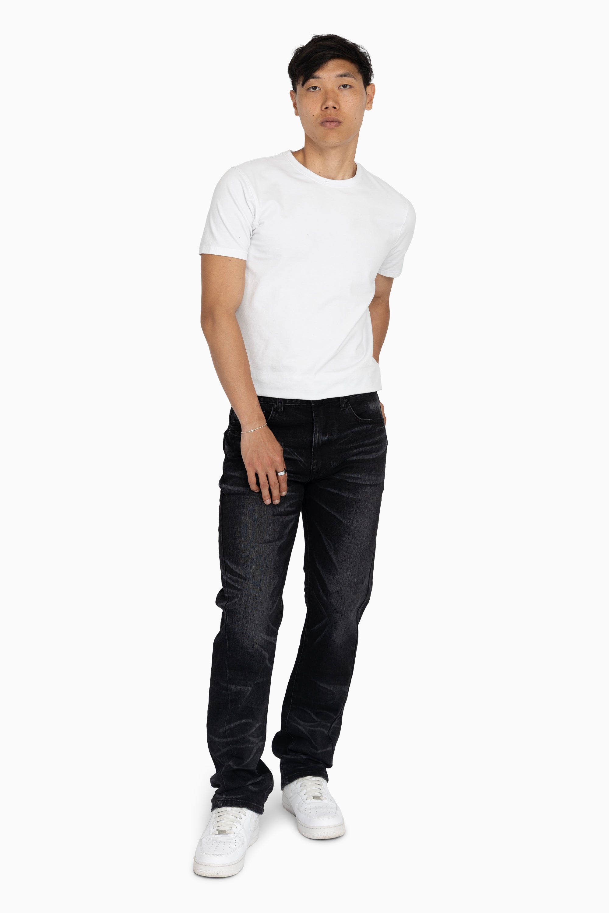 Essential Vintage Washed Jeans - Obsidian Black