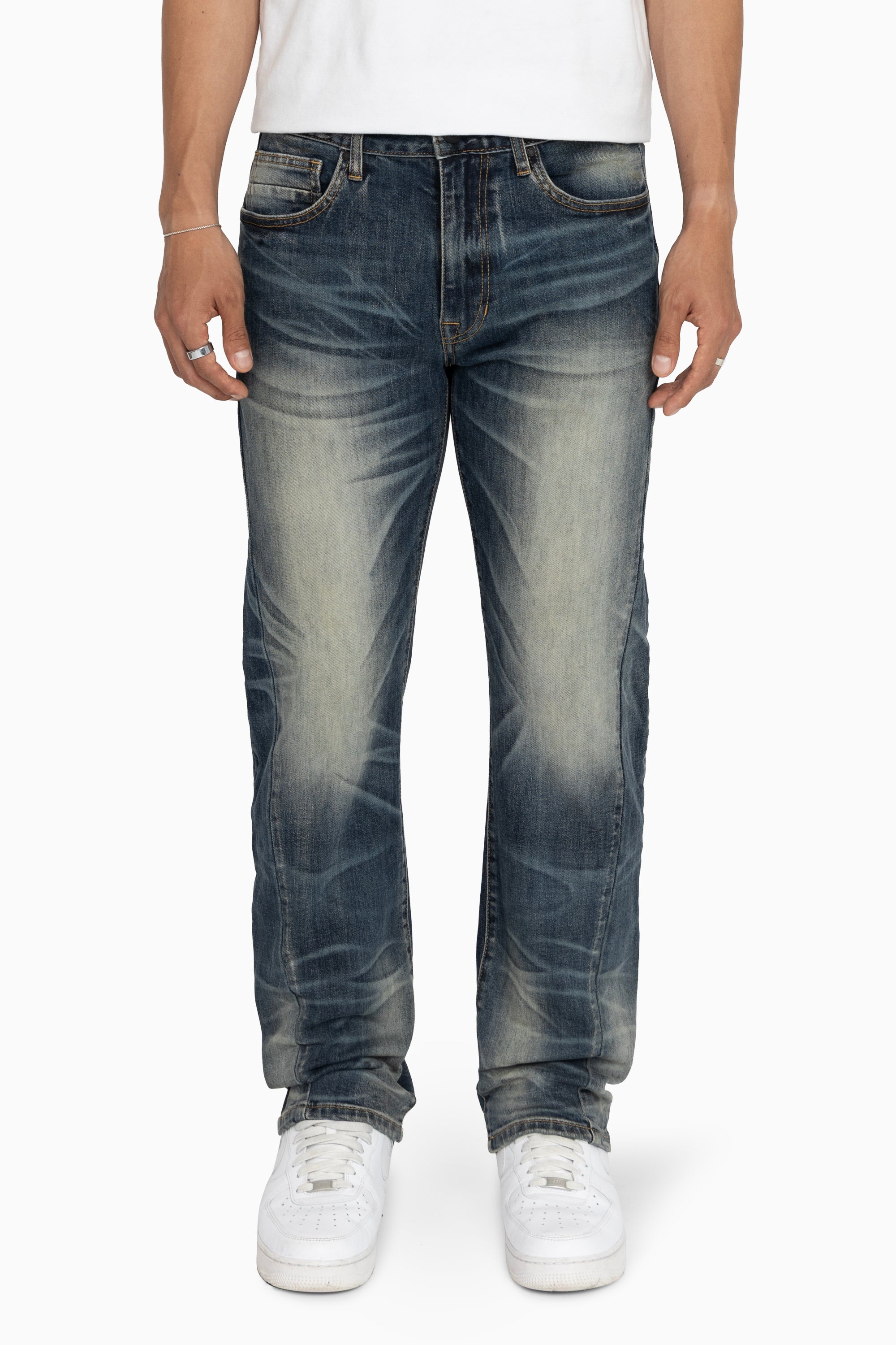 Essential Vintage Washed Jeans - Sitka Blue