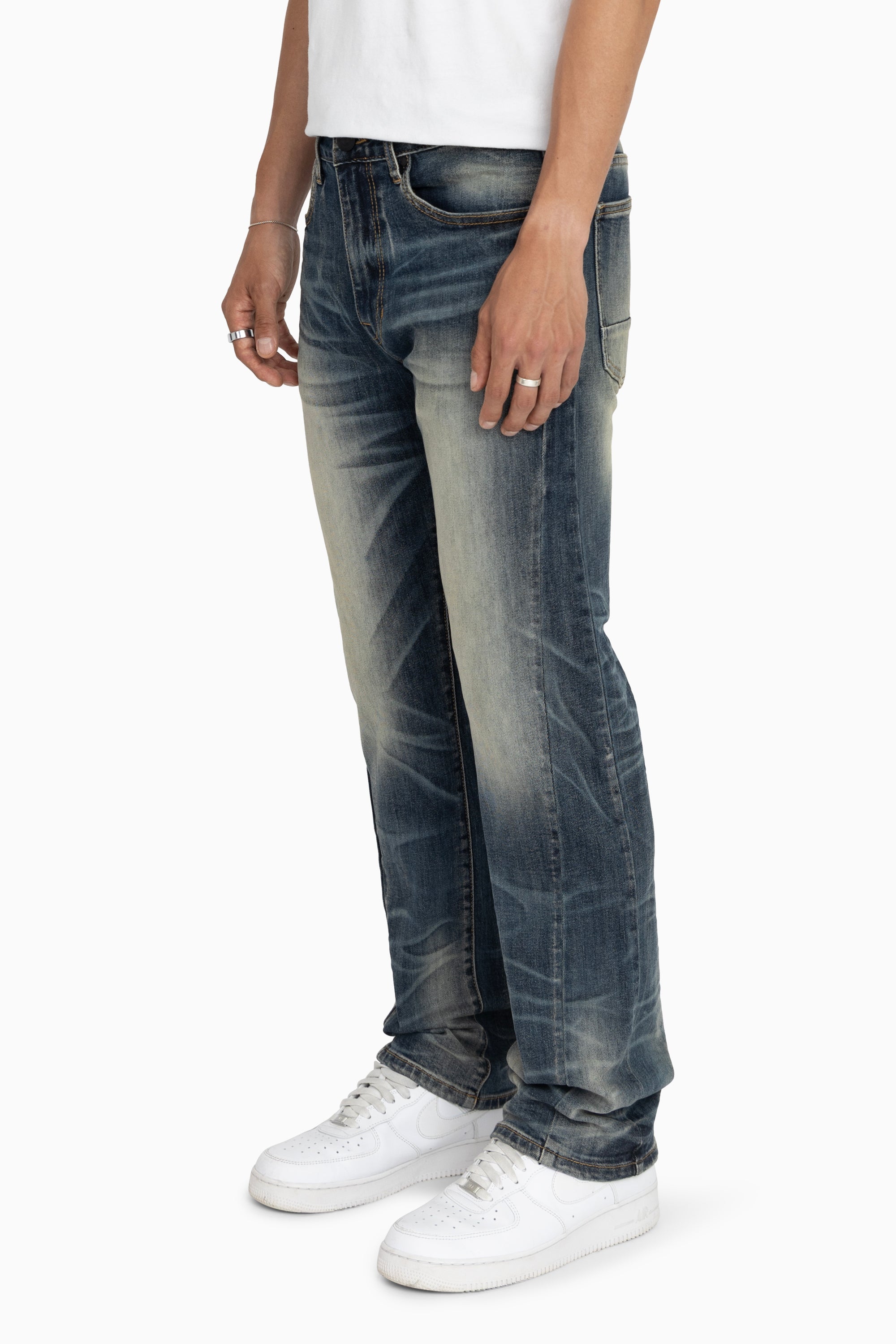 Essential Vintage Washed Jeans - Sitka Blue