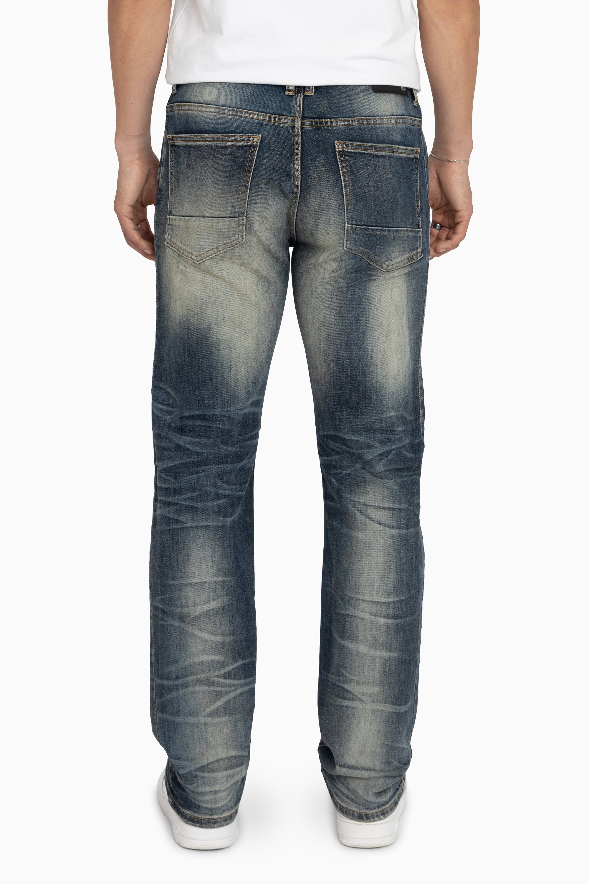 Essential Vintage Washed Jeans - Sitka Blue