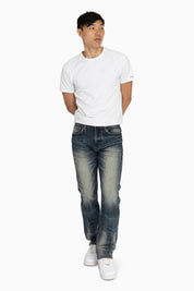 Essential Vintage Washed Jeans - Sitka Blue