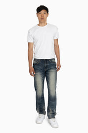 Essential Vintage Washed Jeans - Sitka Blue