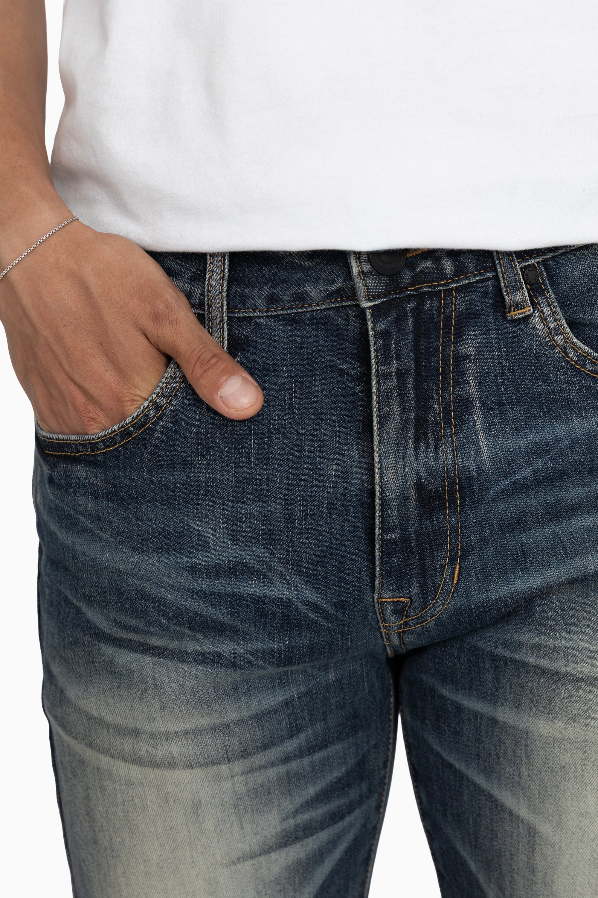 Essential Vintage Washed Jeans - Sitka Blue