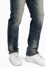 Essential Vintage Washed Jeans - Sitka Blue
