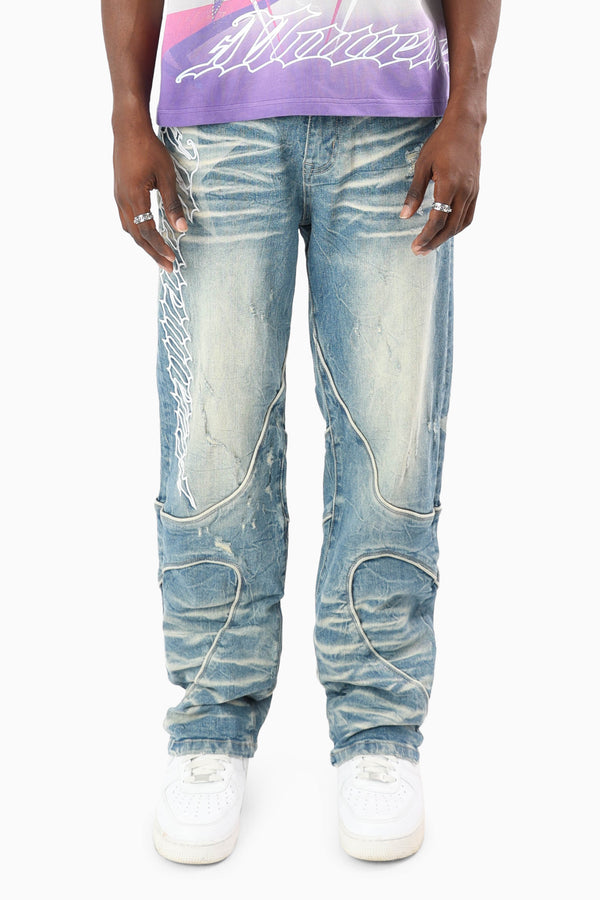 Movement Paneled Jeans - Cameron Blue