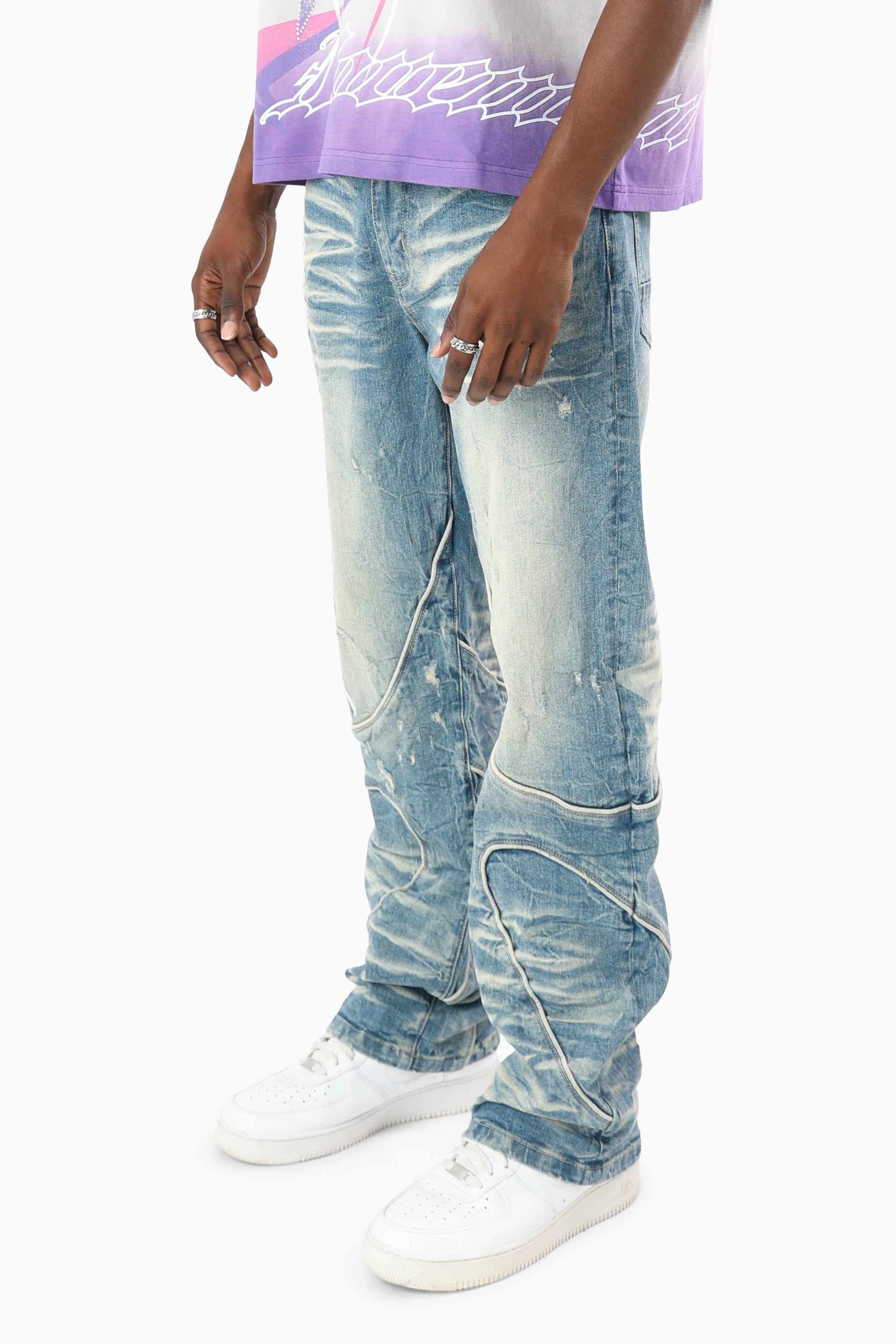 Movement Paneled Jeans - Cameron Blue