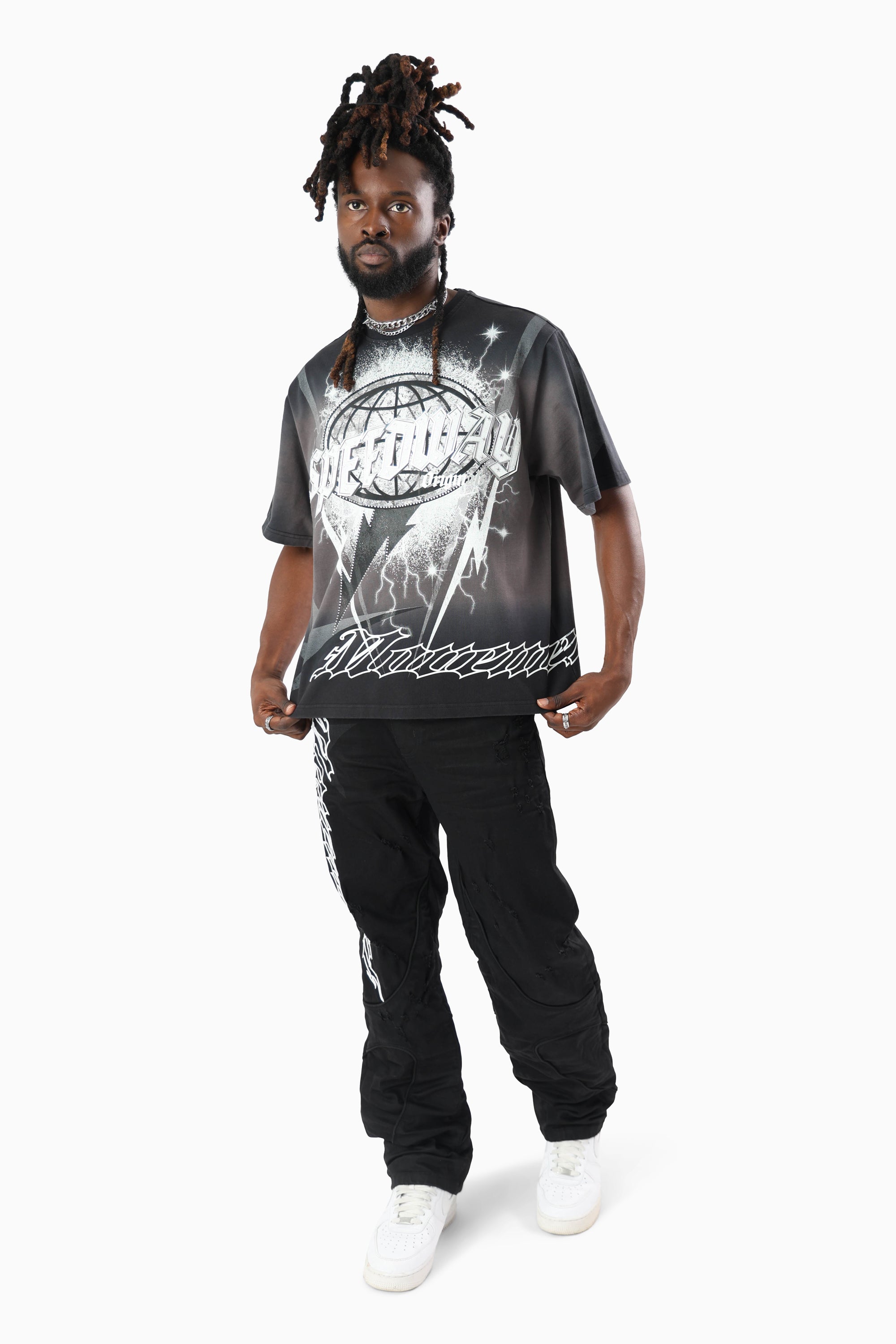 Movement Paneled Jeans - Jet Black