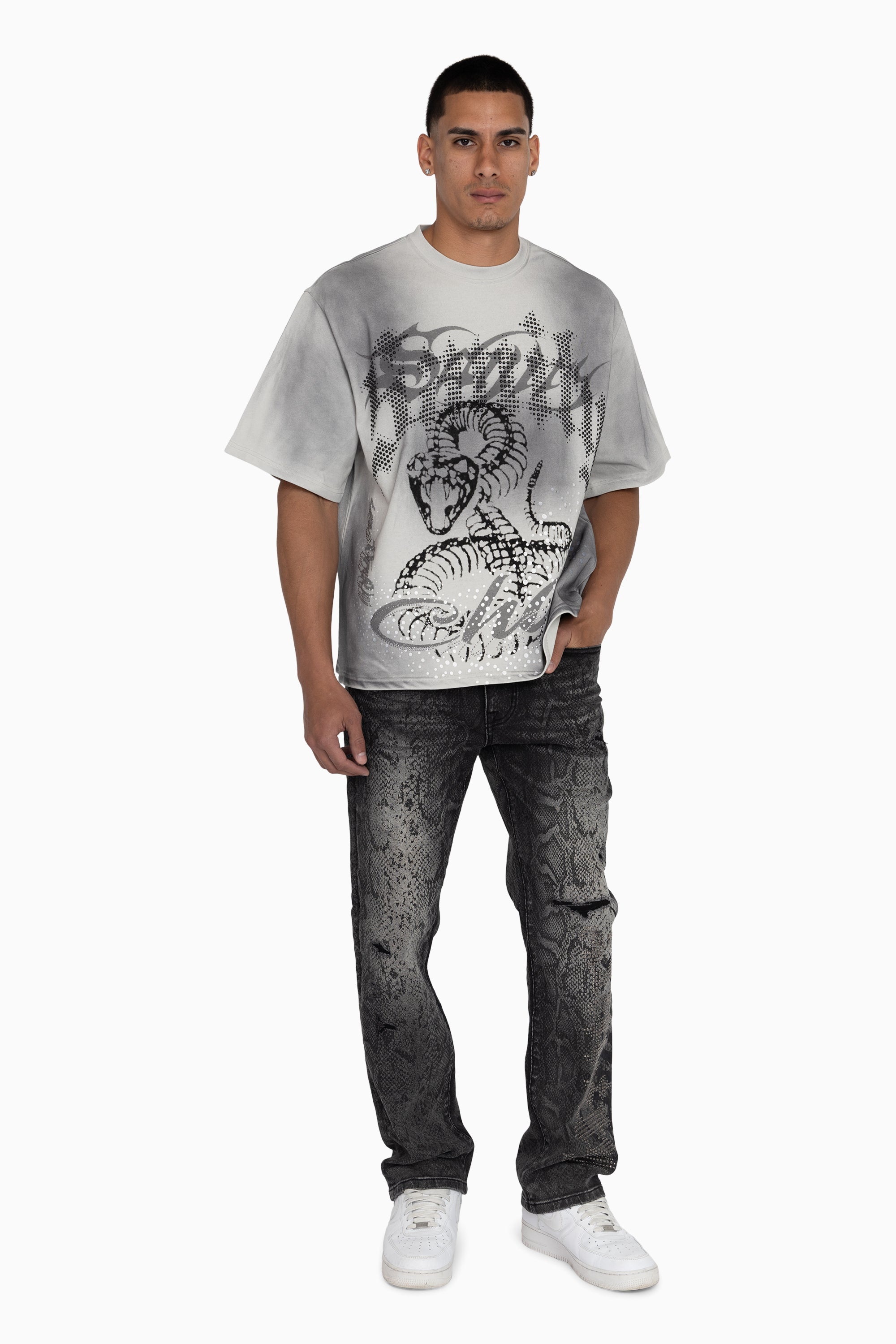 Sanity Python Jeans - Fossil Black