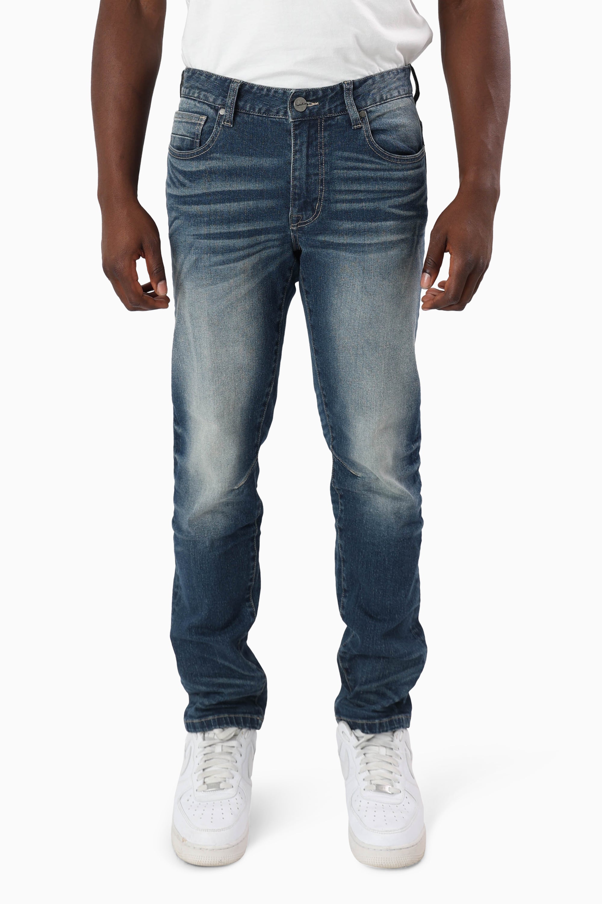 Essential Dry Effect Washed Jeans - Elysian Blue