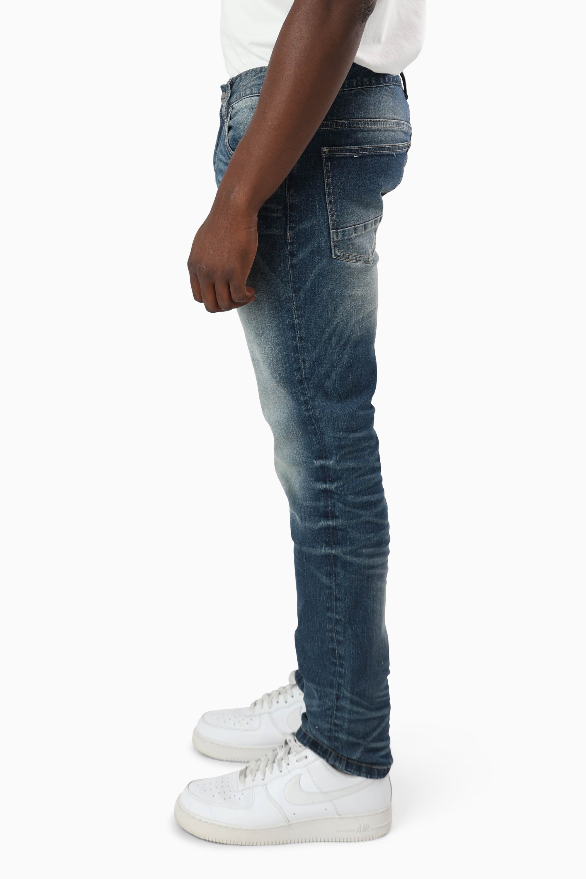 Essential Dry Effect Washed Jeans - Elysian Blue