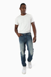 Essential Dry Effect Washed Jeans - Elysian Blue