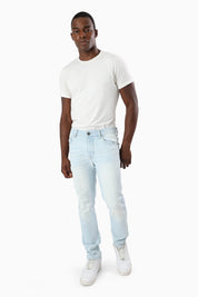 Essential Dry Effect Washed Jeans - Garrett Blue