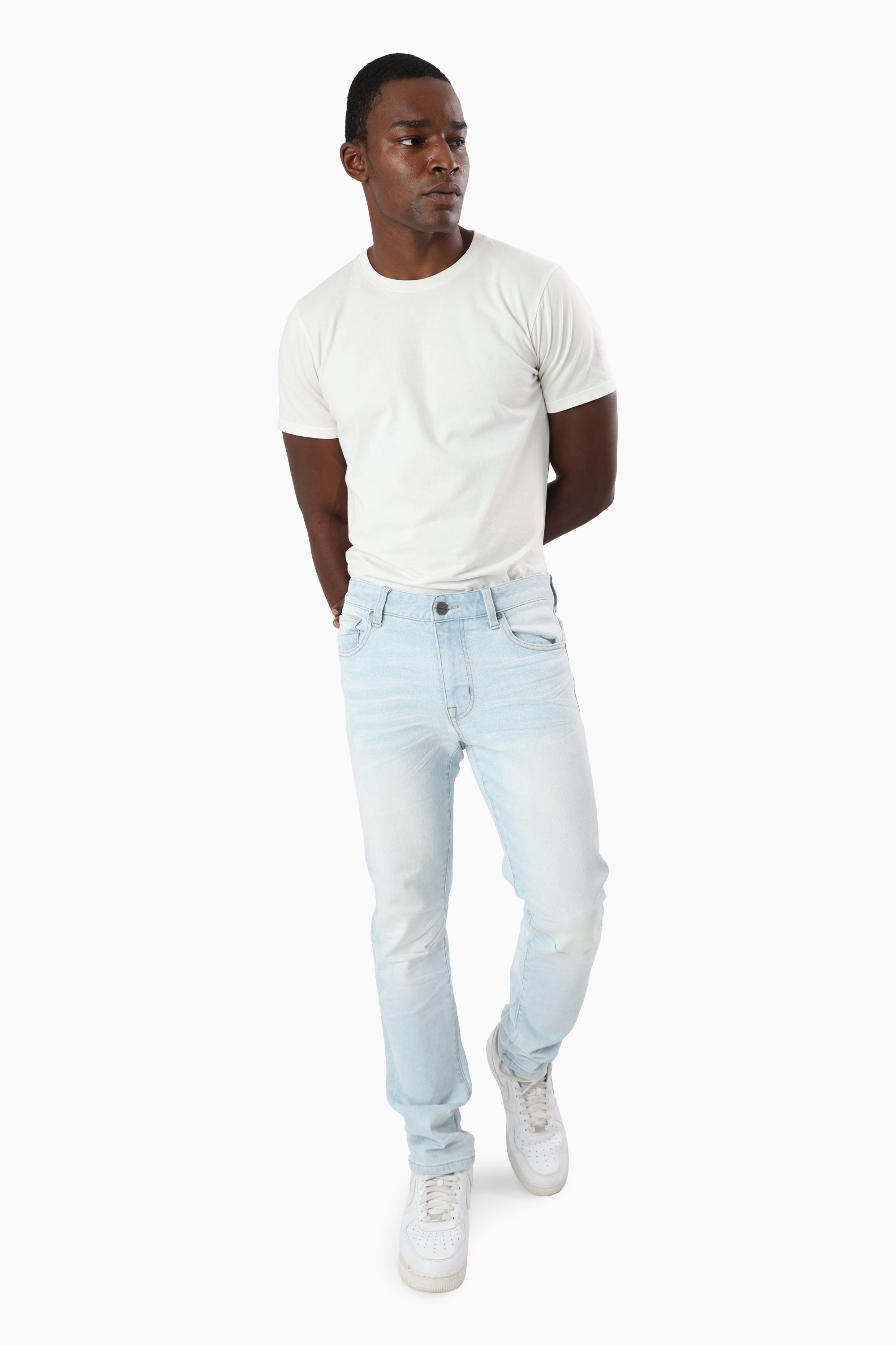 Essential Dry Effect Washed Jeans - Garrett Blue