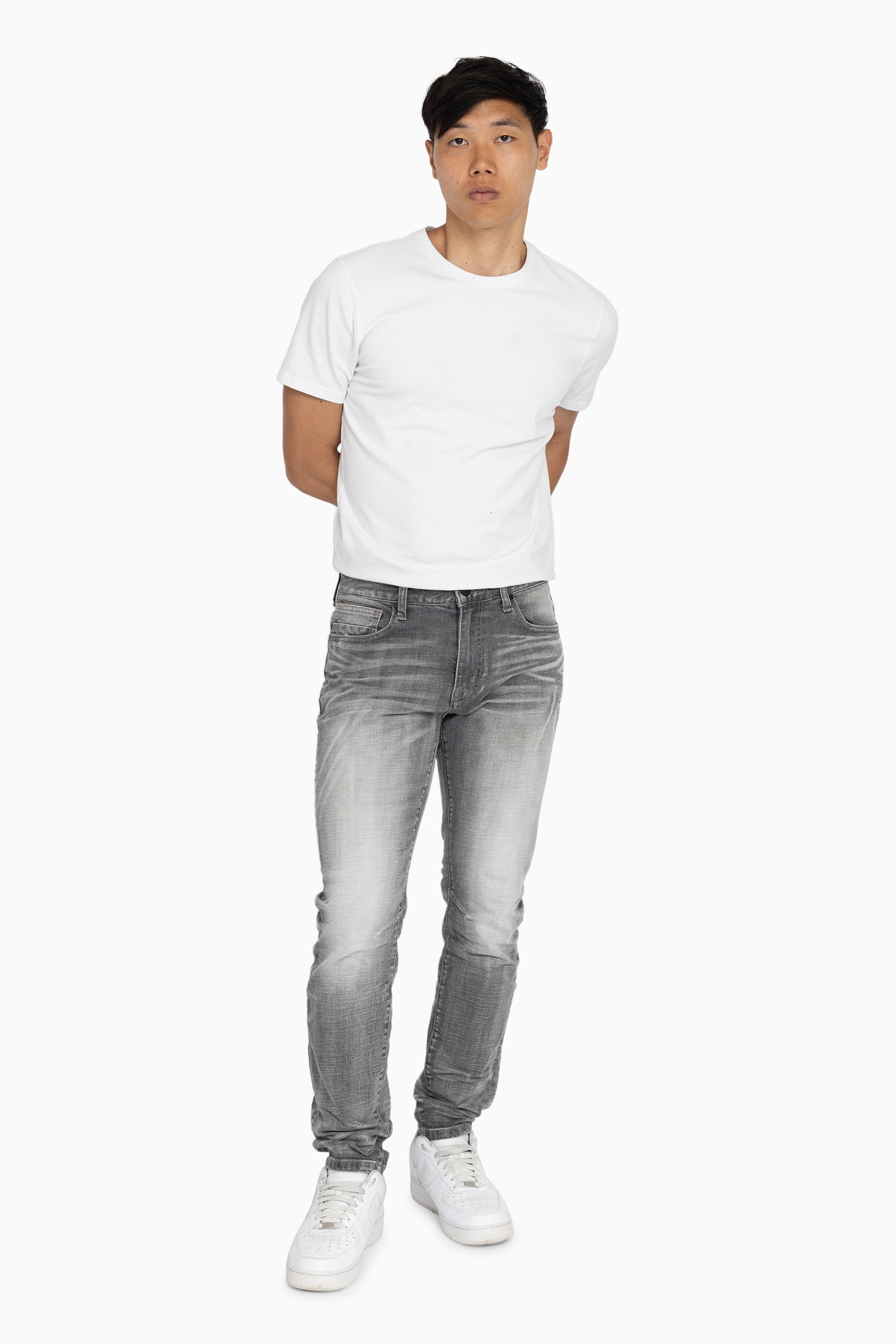 Essential Dry Effect Washed Jeans - Norwood Grey