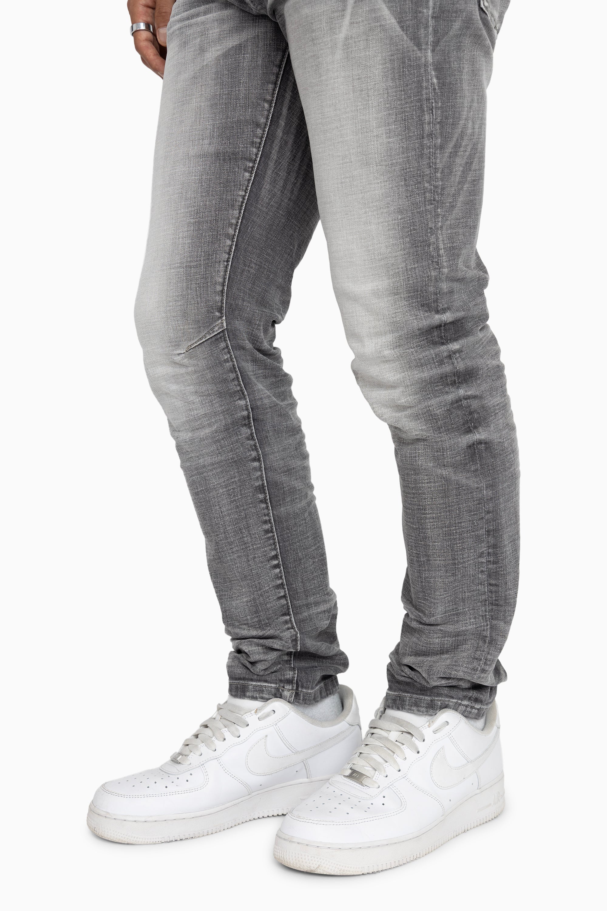 Essential Dry Effect Washed Jeans - Norwood Grey