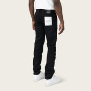 Slim Authentic Washed Jeans - Jet Black