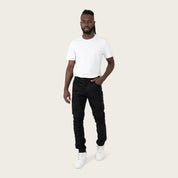 Slim Authentic Washed Jeans - Jet Black