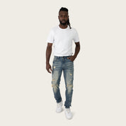 Slim Authentic Washed Jeans - Rhodin Blue