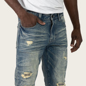 Slim Authentic Washed Jeans - Rhodin Blue